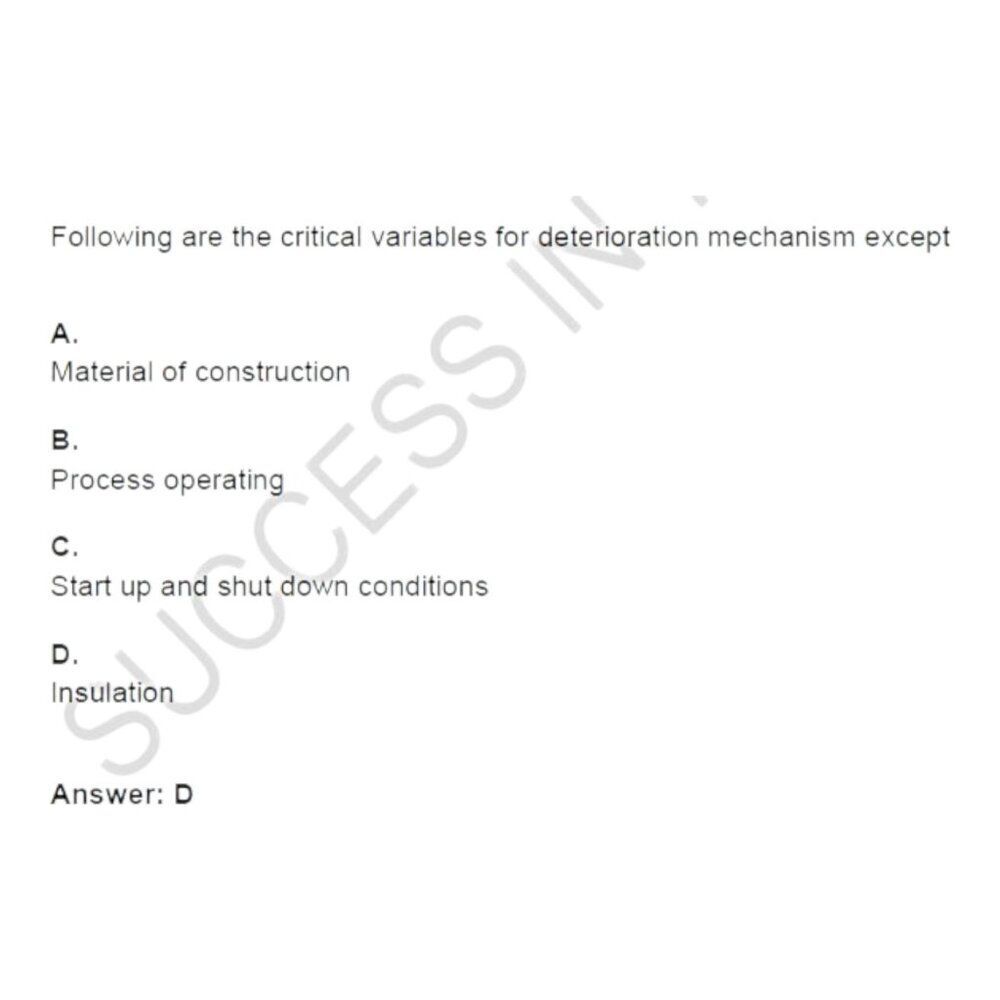 Printout API-580 Risk Based Inspection Exam Study Guide - Picture 4 of 6